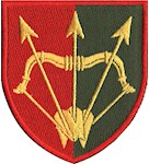 Шеврон 1129 Зенітно-ракетний полк (стріли) (кольоровий)