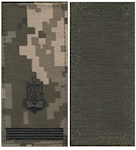 Погон ВМС молодший лейтенант (нитка чорна, на липучці)