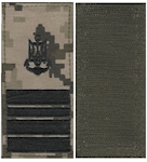 Погон ВМС капітан 2 рангу (нитка чорна, на липучці)