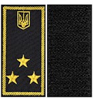 Погон Інспектор митної служби 2 рангу  (нитка жовта, на липучці)