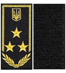 Погон Радник митної служби 1 рангу (нитка жовта, на липучці)