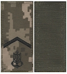 Погон ВМС старший матрос (нитка чорна, на липучці)