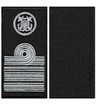 Погон морської охорони з емблемою капітан 2 рангу (на липучці)