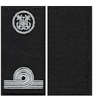 Погон морської охорони з емблемою молодший лейтенант (на липучці)