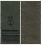 Погон ВМС капітан-лейтенант (нитка чорна, на липучці)