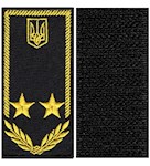 Погон Радник митної служби 2 рангу (нитка жовта, на липучці)