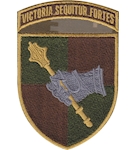 Шеврон Командування сухопутних військ "VICTORIA SEQUITUR FORTES"