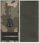 Погон ВМС старший лейтенант (нитка чорна, на липучці)