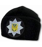 Шапка флісова без відвороту, з кокардою Поліція