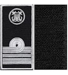 Погон морської охорони з емблемою капітан-лейтенант (нитка біла, на липучці)