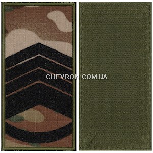 Погон ДПС головний майстер-сержант (з кантом, на липучці)