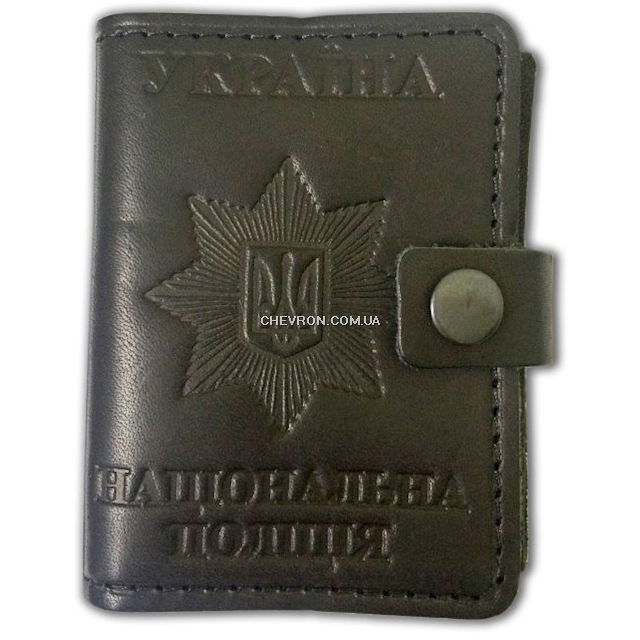 Обкладинка НПУ для посвідчння та жетона (комбинована, 02)