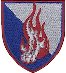 Шеврон 45 окрема десантно-штурмова бригада (полум'я, кольоровий)