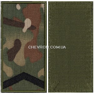 Погон ДПС старший солдат (з кантом, на липучці)