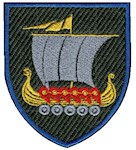Шеврон 153 ОМБр (драккар, кольоровий)