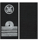 Погони морської охорони з емблемою капітан-лейтенант (на липучці)