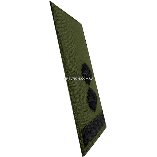 Погон ЗСУ підполковник (олива, 3D, на липучці)