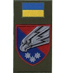 Шеврон-заглушка на липучці 25 повітряно-десантна бригада (орел, кольоровий)