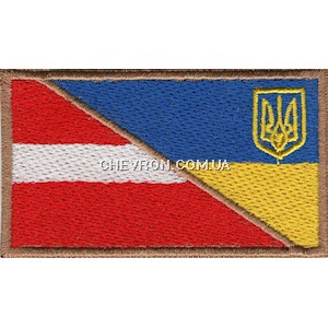 Прапорець Латвія-Україна