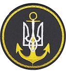 Шеврон Морська авіація ВМС (тризуб білий, коло)