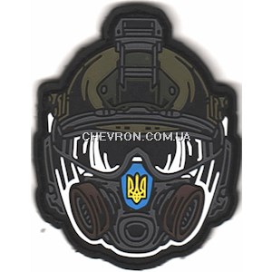 Патч гумовий "РХБЗ" (на липучці)