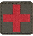 Шеврон "Красный крест" (квадратна)
