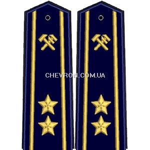 Погони з/д старшого складу 2 зірка