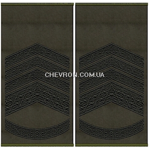 Погони ЗСУ головний майстер-сержант (чорна нитка, муфта)