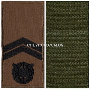 Погон НГУ курсант-молодший сержант (на липучці)