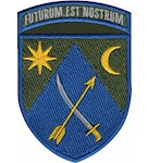 Шеврон 151 ОМБр Futurum est nostrum (кольоровий)