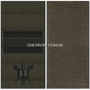 Погон ліцеїстів Старший віце-сержант (чорна нитка, на липучці)