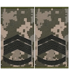 Погони ЗСУ майстер-сержант (старший прапорщик) (нитка чорна, муфта)