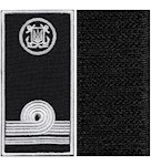 Погон морської охорони з емблемою лейтенант (нитка біла, на липучці)