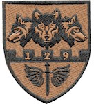 Шеврон 129 окрема бригада ТрО (кольоровий)
