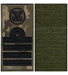 Погон морської охорони з емблемою капітан 1 рангу (на липучці)