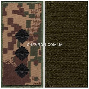 Погон НГУ старший лейтенант (кант зелений, на липучці)