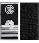 Погон морської охорони з емблемою капітан 3 рангу (нитка біла, на липучці)