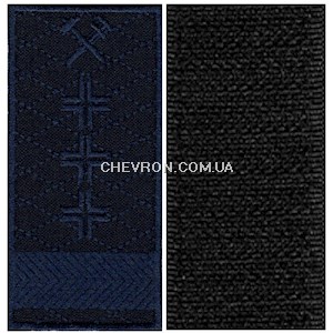 Погон УЗ-3K1ШЛ (нитка синя, на липучці)