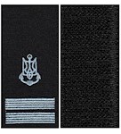 Погон ВМС старший лейтенант (нитка блакитна, на липучці)