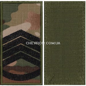 Погон ДПС головний сержант (з кантом, на липучці)