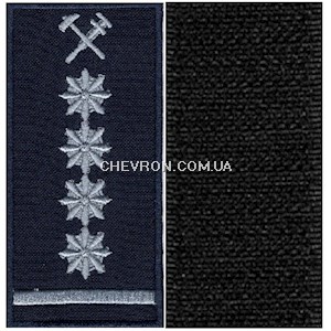 Погон УЗ-4Р (нитка сіра, на липучці)