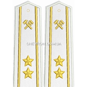 Погони з/д старшого складу 2 зірки