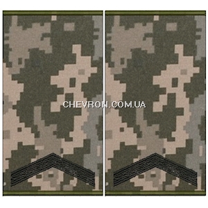 Погони ЗСУ старший солдат (чорна нитка, муфта)