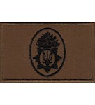 Кокарда-заглушка на бейсболку НГУ (нитка чорна)