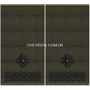Погони ЗСУ майор (нитка чорна, муфта)