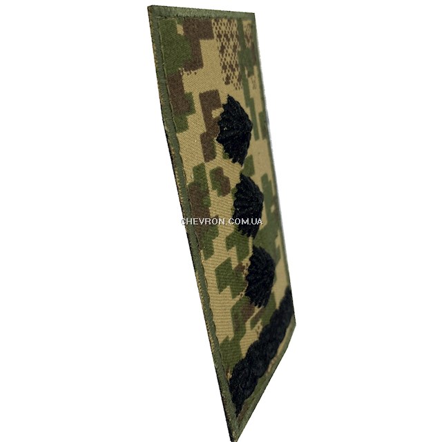 Погон НГУ полковник (хижак, кант зелений, 3D, на липучці)