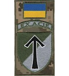 Шеврон-заглушка на липучці 57 ОМПБр "EX ACIE"