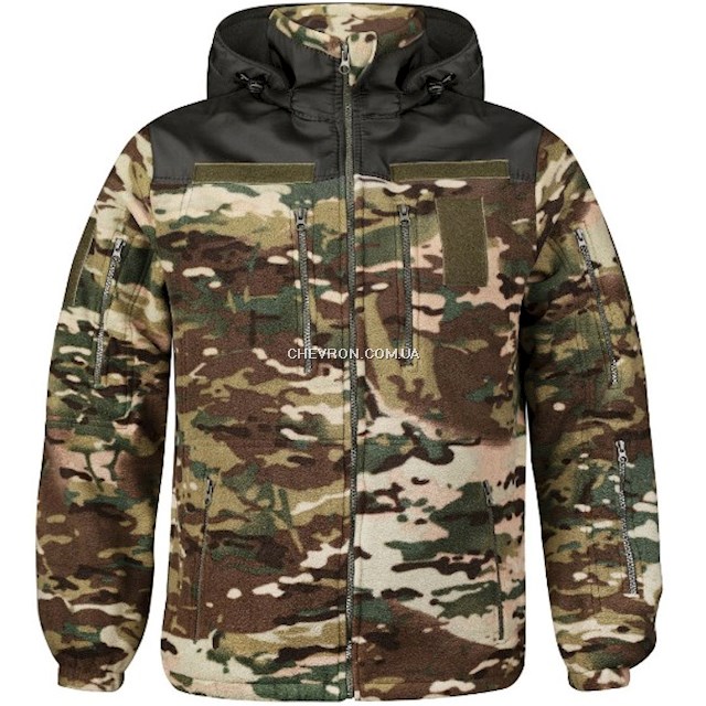 Кофта флісова зі з'ємним капюшоном (колір мультикам)