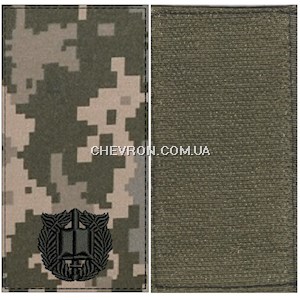 Погон курсантський Курсант (чорна нитка, на липучці)