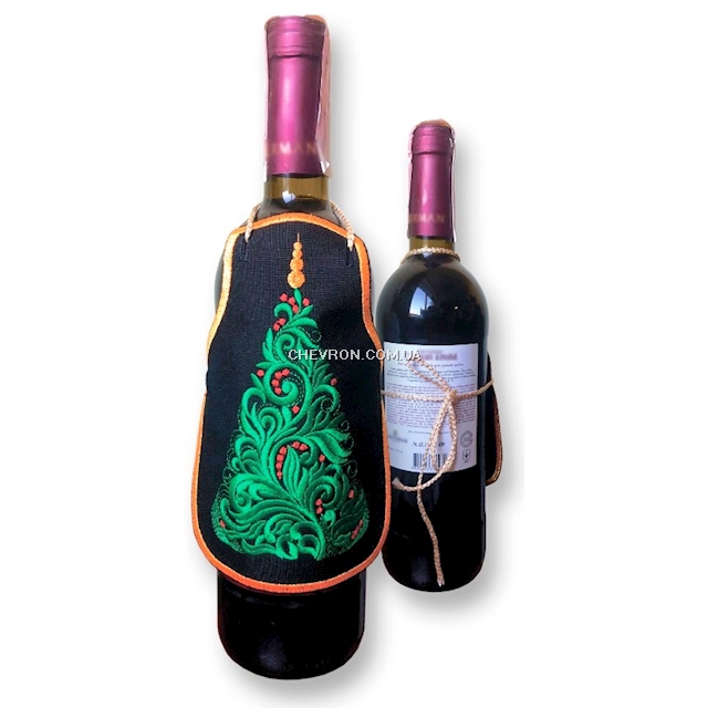 Фартух новорічний на пляшку